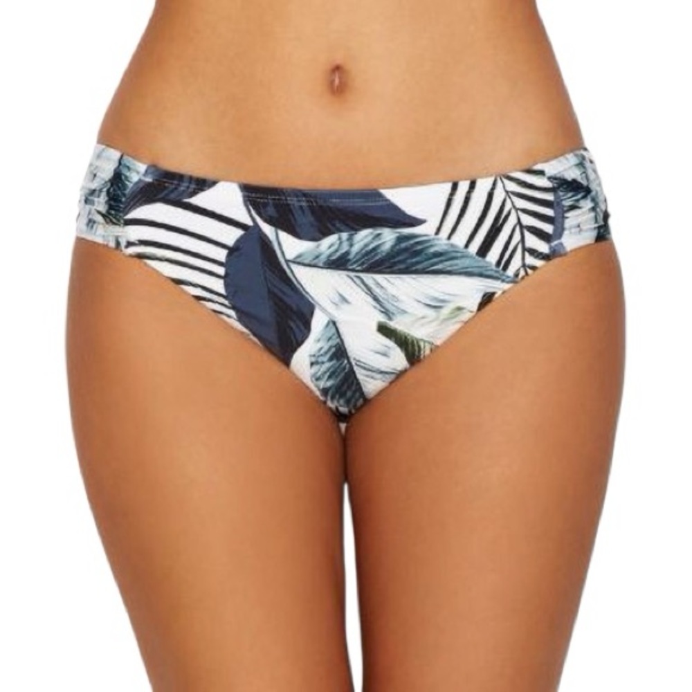 La Blanca WHITE MULTI Moment of Zen Garden Printed Bikini Bottoms